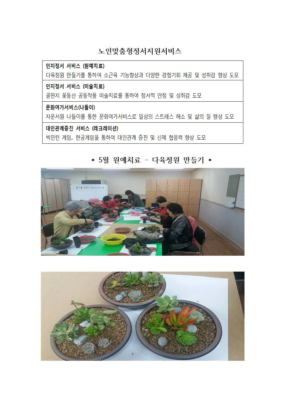 노인맞춤형정서지원서비스(5월)